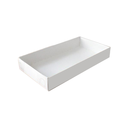 Asetat Kapaklı Karton Kutu 20X10X3 (25 Adet)  Beyaz