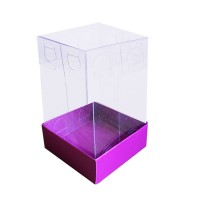 Tahtakale Toptancı Asetat Kutu Altı Karton 5X5X8 CM (50 Adet)  Mor