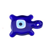 Tahtakale Toptancı Cam Nazar Boncuğu Delikli Kaplumbağa Modeli Büyük Boy