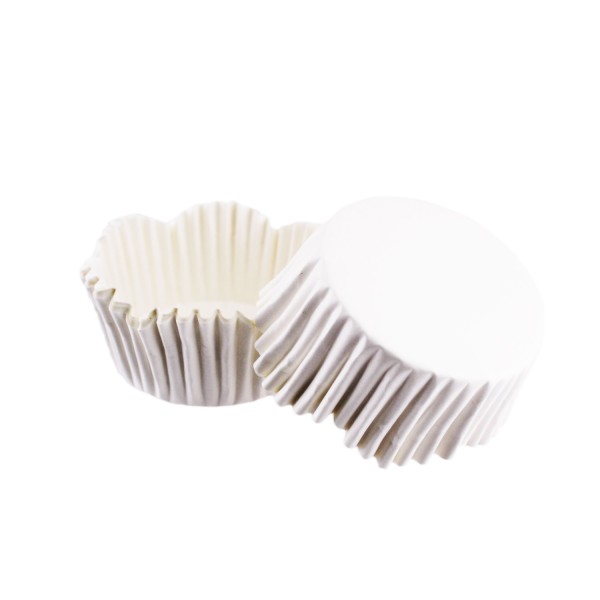 Tahtakale Toptancı Cupcake Kalıbı Pet Kapsül Dalgalı Kek Kalıbı 65X38 MM (100 Adet)  Beyaz