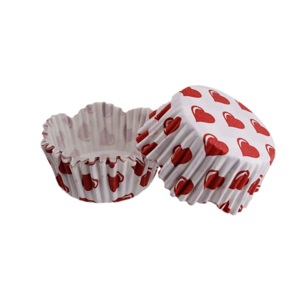 Tahtakale Toptancı Cupcake Kalıbı Pet Kapsül Dalgalı Kek Kalıbı 65X38 MM (100 Adet) Beyaza Kırmızı Kalp Desenli Tahtakale Toptancı Cupcake Kalıbı Pet Kapsül Dalgalı Kek Kalıbı 65X38 MM (100 Adet) Beyaza Kırmızı Kalp Desenli