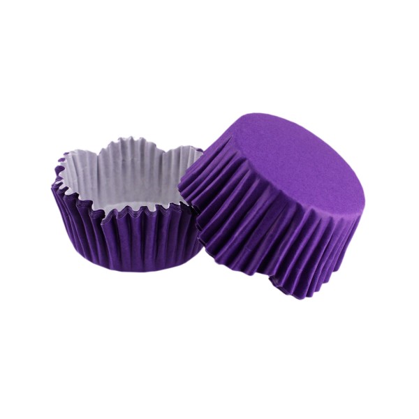 Tahtakale Toptancı Cupcake Kalıbı Pet Kapsül Dalgalı Kek Kalıbı 65X38 MM (100 Adet)  Lila