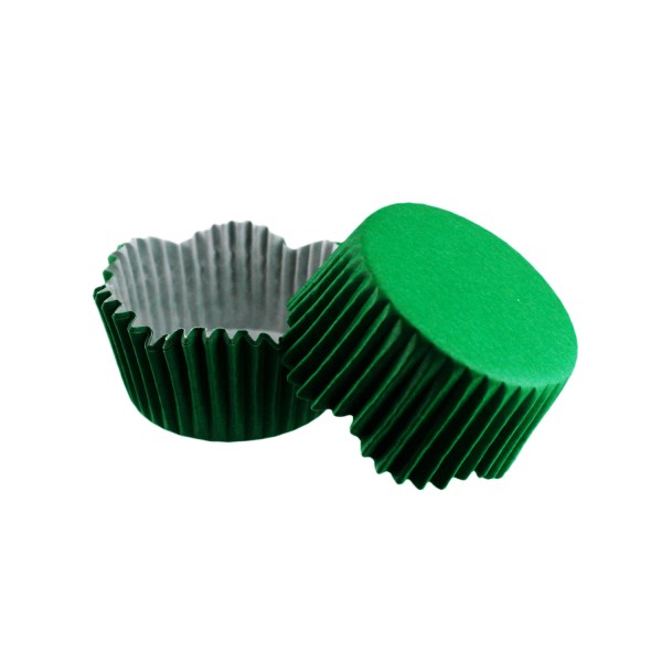 Tahtakale Toptancı Cupcake Kalıbı Pet Kapsül Dalgalı Kek Kalıbı 65X38 MM (100 Adet)  Yeşil