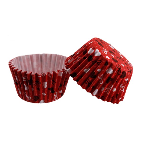 Tahtakale Toptancı Cupcake Kalıbı Pet Kapsül Kek Kalıbı 48X34 MM (100 Adet) Kırmızı Üzeri Fiyonk Ve Kalp Desenli Tahtakale Toptancı Cupcake Kalıbı Pet Kapsül Kek Kalıbı 48X34 MM (100 Adet) Kırmızı Üzeri Fiyonk Ve Kalp Desenli
