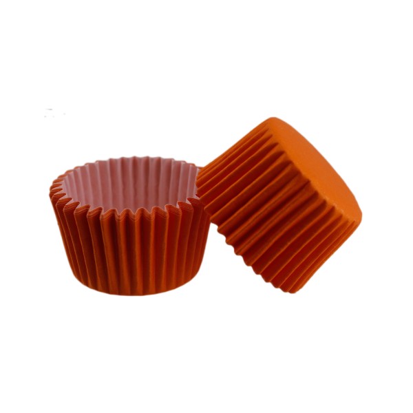 Tahtakale Toptancı Cupcake Kalıbı Pet Kapsül  Kek Kalıbı 48X34 MM (100 Adet)  Turuncu