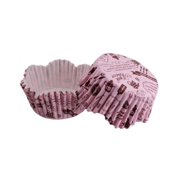 Tahtakale Toptancı Cupcake Kalıbı Pet Kapsül Mutfak Desenli Dalgalı Kek Kalıbı 65X38 MM (100 Adet)
