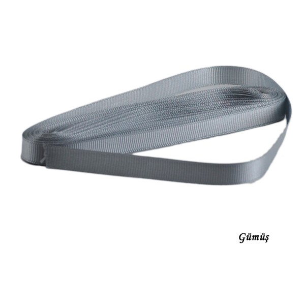 Tahtakale Toptancı Grogren  Kurdele 1 Cm Yerli (10 Metre)  Gümüş