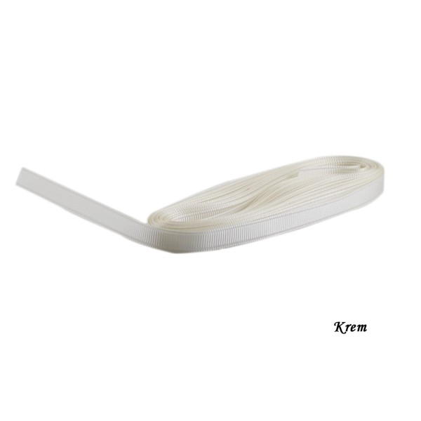 Tahtakale Toptancı Grogren  Kurdele 1 Cm Yerli (10 Metre)  Krem