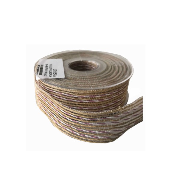 Tahtakale Toptancı Kanaviçe Kurdele Kenarı Fitilli 2.5 CM  (10 Metre)  Lila