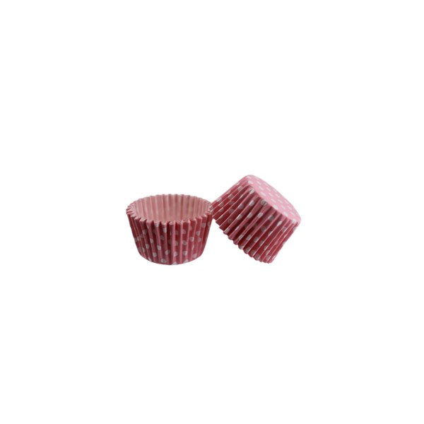 Tahtakale Toptancı Kek Kalıbı Pet Kapsül 52X45 MM Kağıt Cupcake Kağıdı (100 Adet)  Puantiyeli Pembe