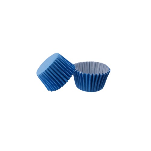 Kek Kalıbı Pet Kapsül 52X45 MM Kağıt Cupcake Kalıbı (100 Adet)  Mavi