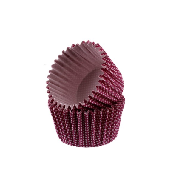 Tahtakale Toptancı Kek Kalıbı Pet Kapsül 52X45 Mm Kağıt Cupcake Kağıdı (100 Adet)  Mor Küçük Puanlı