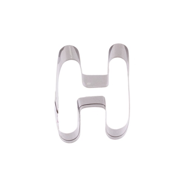 Tahtakale Toptancı Kek Kurabiye Ve Pasta Kalıbı Metal H Harfİ Büyük Boy Alfabe 8.5 CM