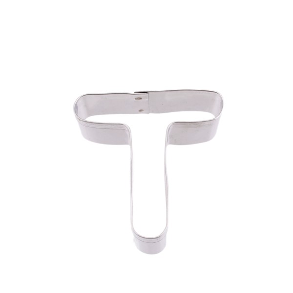 Tahtakale Toptancı Kek Kurabiye Ve Pasta Kalıbı Metal T Harfİ Büyük Boy Alfabe 8.5 CM