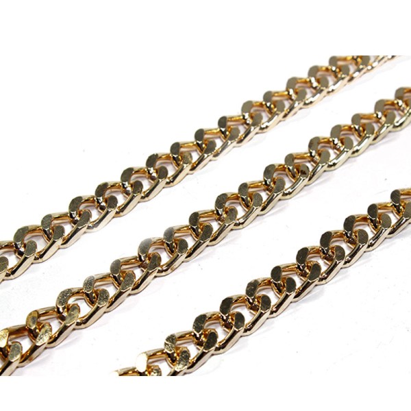 Tahtakale Toptancı Metal Çanta ve Takı Zinciri 10 MM (1 Metre)  Altın