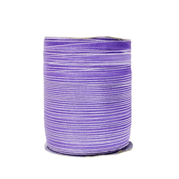 Tahtakale Toptancı Organze Kurdele 1 CM Kenarı Şeritli  (457 Metre)  Lila