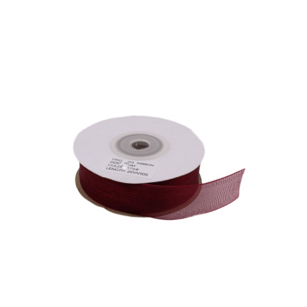Tahtakale Toptancı Organze Kurdele 40 MM (22 Metre)  Bordo