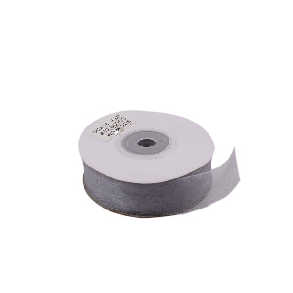Tahtakale Toptancı Organze Kurdele 40 MM (22 Metre)  Gümüş