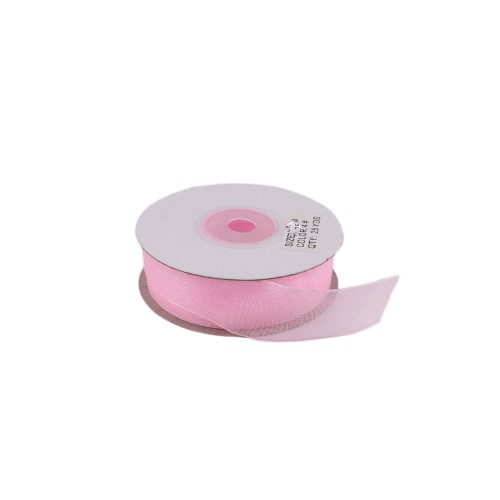 Organze Kurdele 40 MM (22 Metre)  Pembe