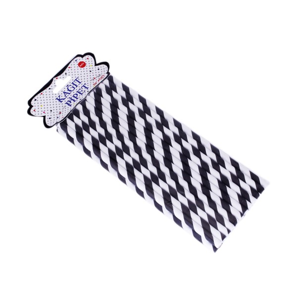 Tahtakale Toptancı Pipet Kağıt Spiral Modeli (25 Adet) Siyah Tahtakale Toptancı Pipet Kağıt Spiral Modeli (25 Adet) Siyah