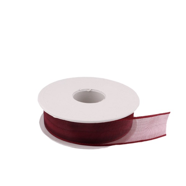 Tahtakale Toptancı Şifon Kurdele 2.5 Cm (20 Metre)  Bordo