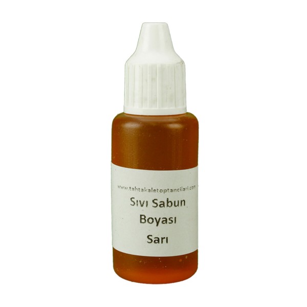 Tahtakale Toptancı Sıvı Sabun Boyası Sıvı 10 GR Sarı Tahtakale Toptancı Sıvı Sabun Boyası Sıvı 10 GR Sarı