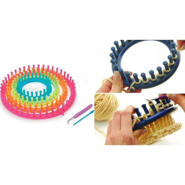 Tahtakale Toptancı Yuvarlak Örgü Tezgahı Ve El Yapım Seti Atkı Ve Bere Yapım Seti