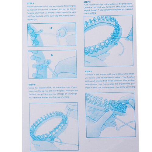 Yuvarlak Örgü Tezgahı Ve El Yapım Seti Atkı Ve Bere Yapım Seti