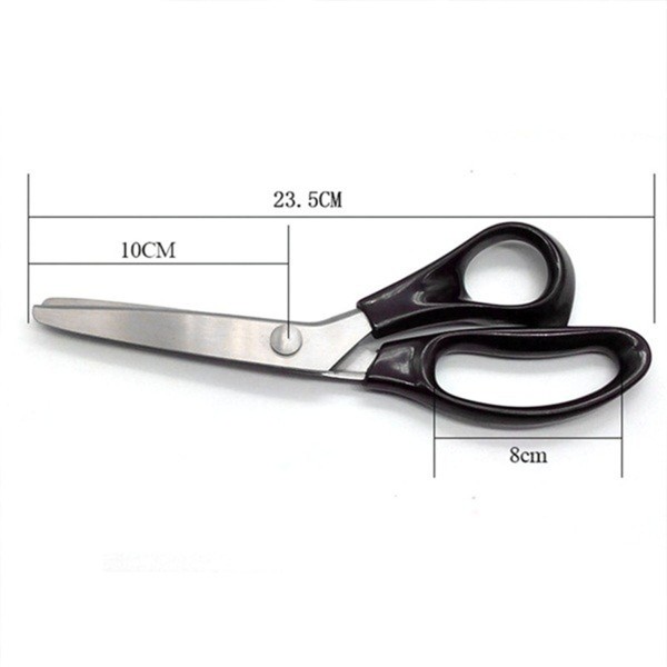 Tahtakale Toptancı Zikzaklı Kesim Makası Desenli Tırtıklı Oya Ve Terzi Makası 23 CM